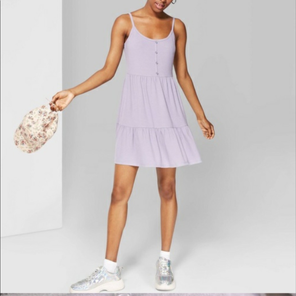NWT Target Lilac Button Front Sleeveless Dress